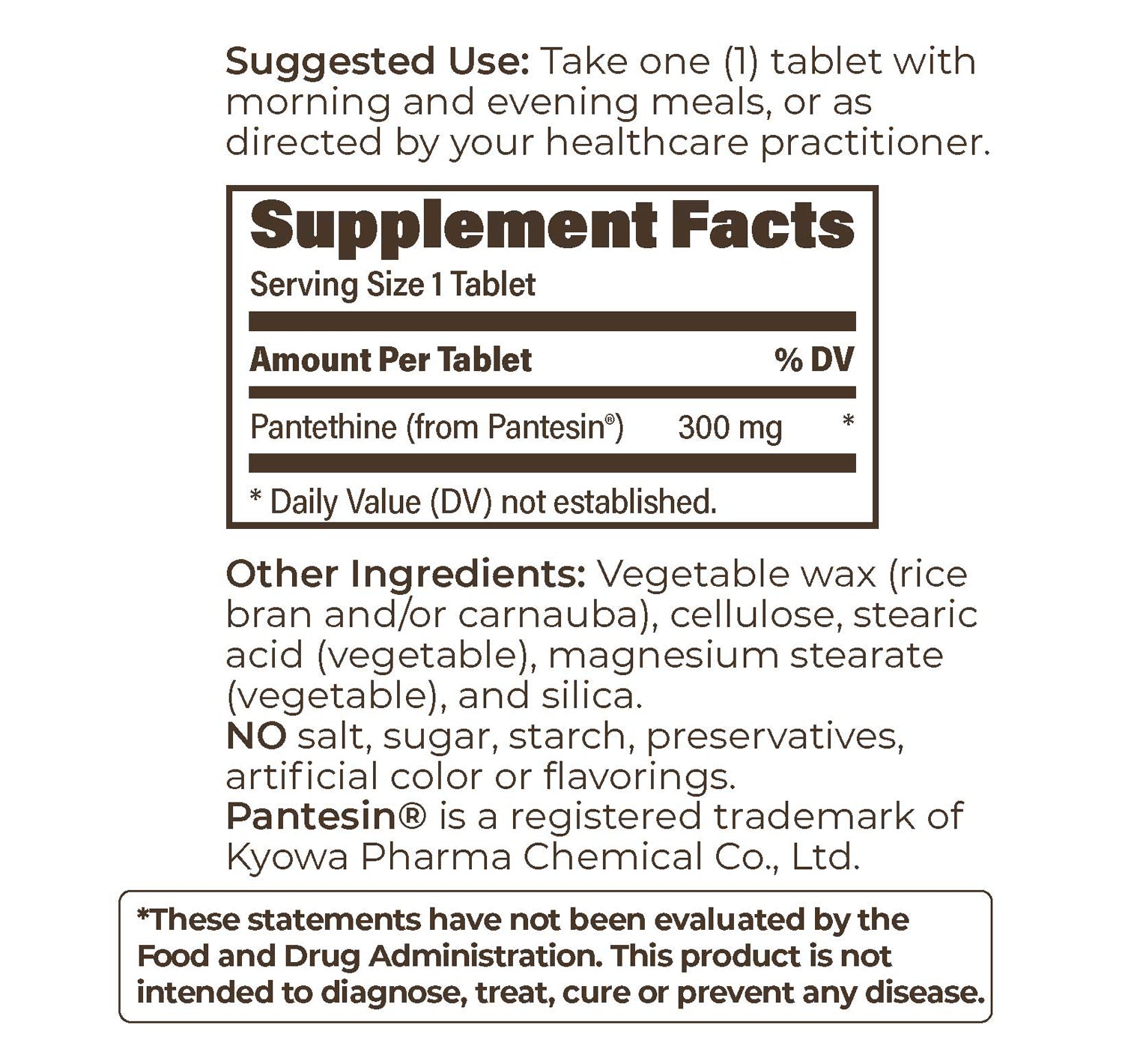 Pantethine 300mg