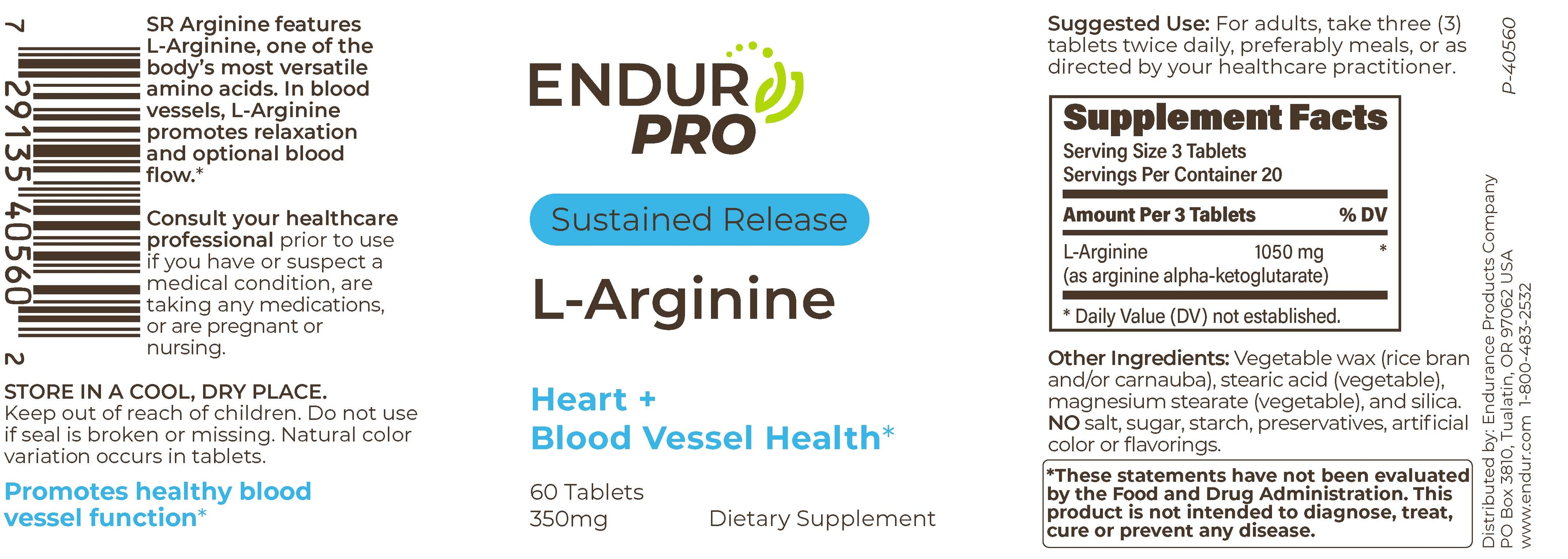L-Arginine SR 350mg
